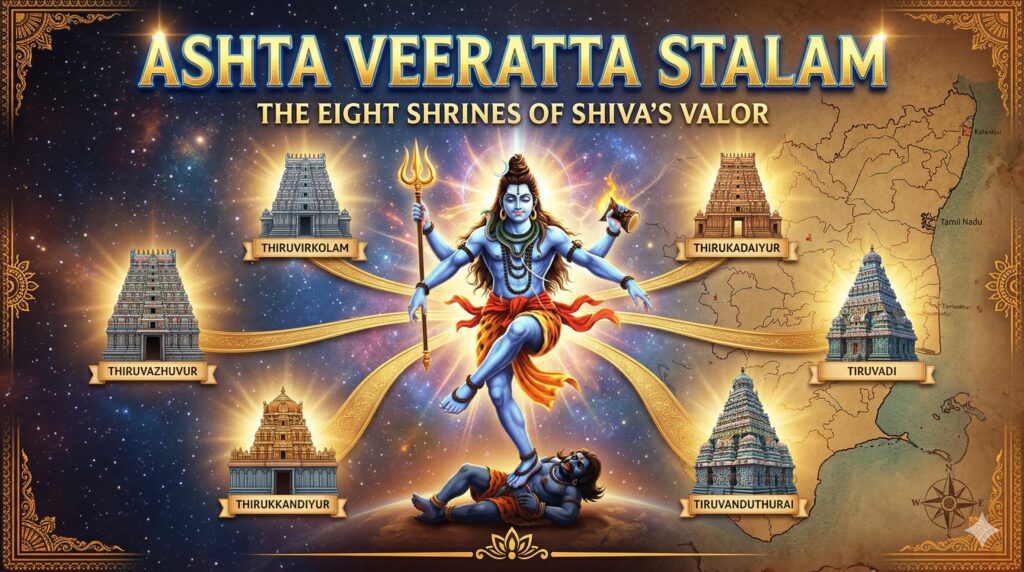 Ashta Veeratta Stalam The Eight Shrines of Shivas Valor
