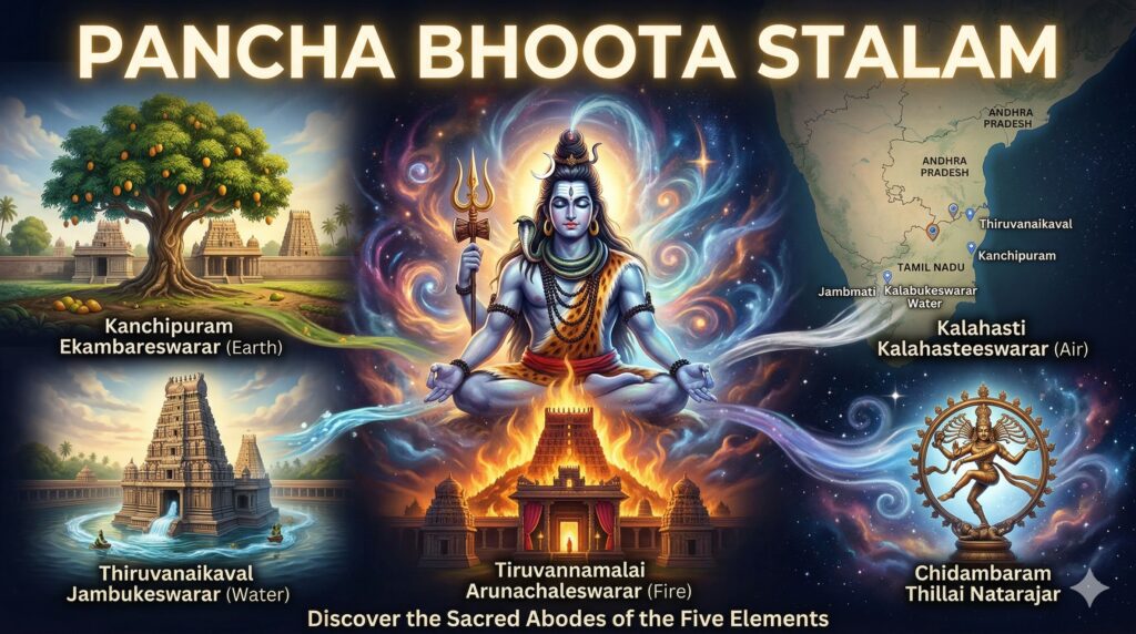Pancha Bhoota Stalam The Five Elements of Nature