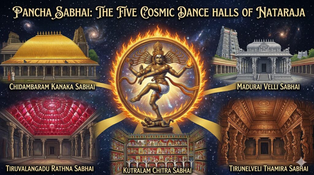 Pancha Sabhai The Five Cosmic Dance Halls of Nataraja