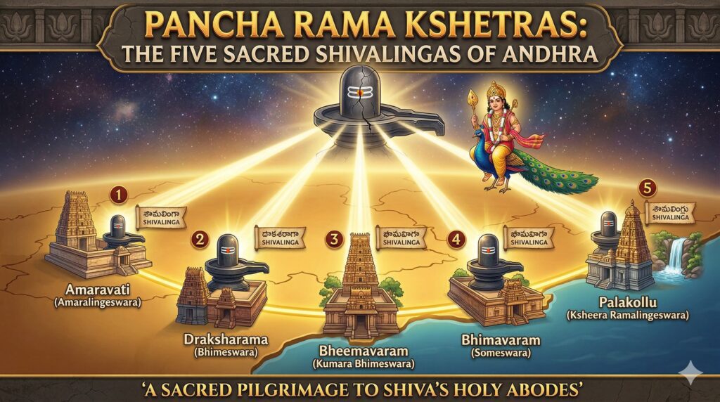 Pancharama Kshetras The Five Sacred Shivalingas of Andhra