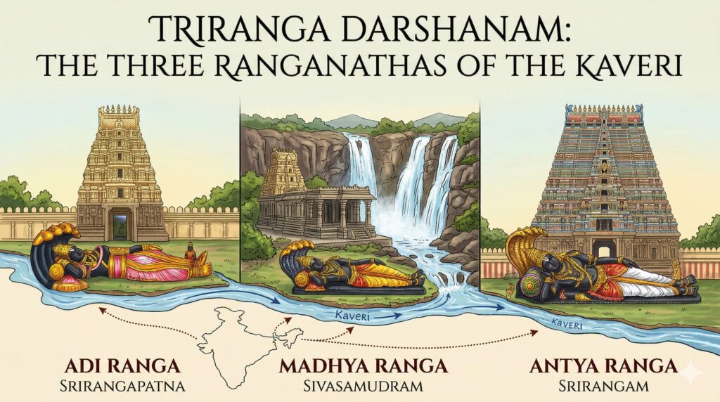 Triranga Darshanam The Three Ranganathas of the Kaveri